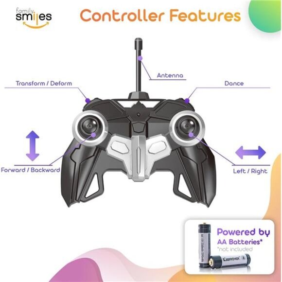 Kids RC Toy Sports Car Transforming Robot Remote Control with One Button - Picture 5 of 7